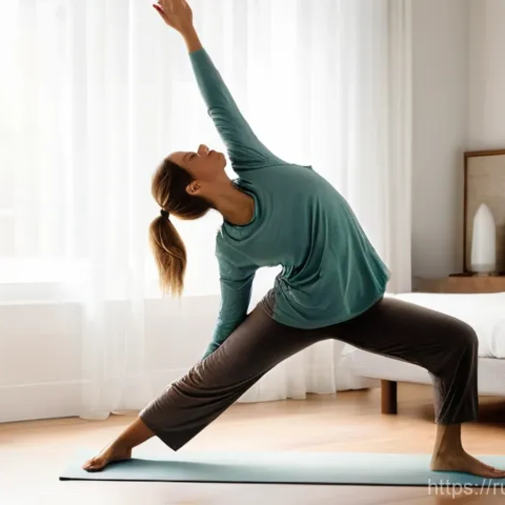 허리디스크 자가 재활 루틴 - **Prompt 1: Mindful Morning Awakening**
    "A woman in her late 30s, with a serene and focused expr...