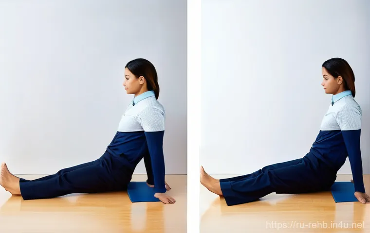 척추디스크 재활 방법 - **Prompt:** A person (gender-neutral, adult) in their late 20s to early 40s, wearing comfortable, mo... 척추디스크 재활 방법 - **Prompt:** A person (gender-neutral, adult) in their late 20s to early 40s, wearing comfortable, mo...